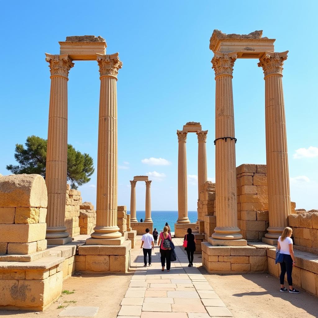 Tàn tích La Mã cổ đại ở Carthage, Tunisia