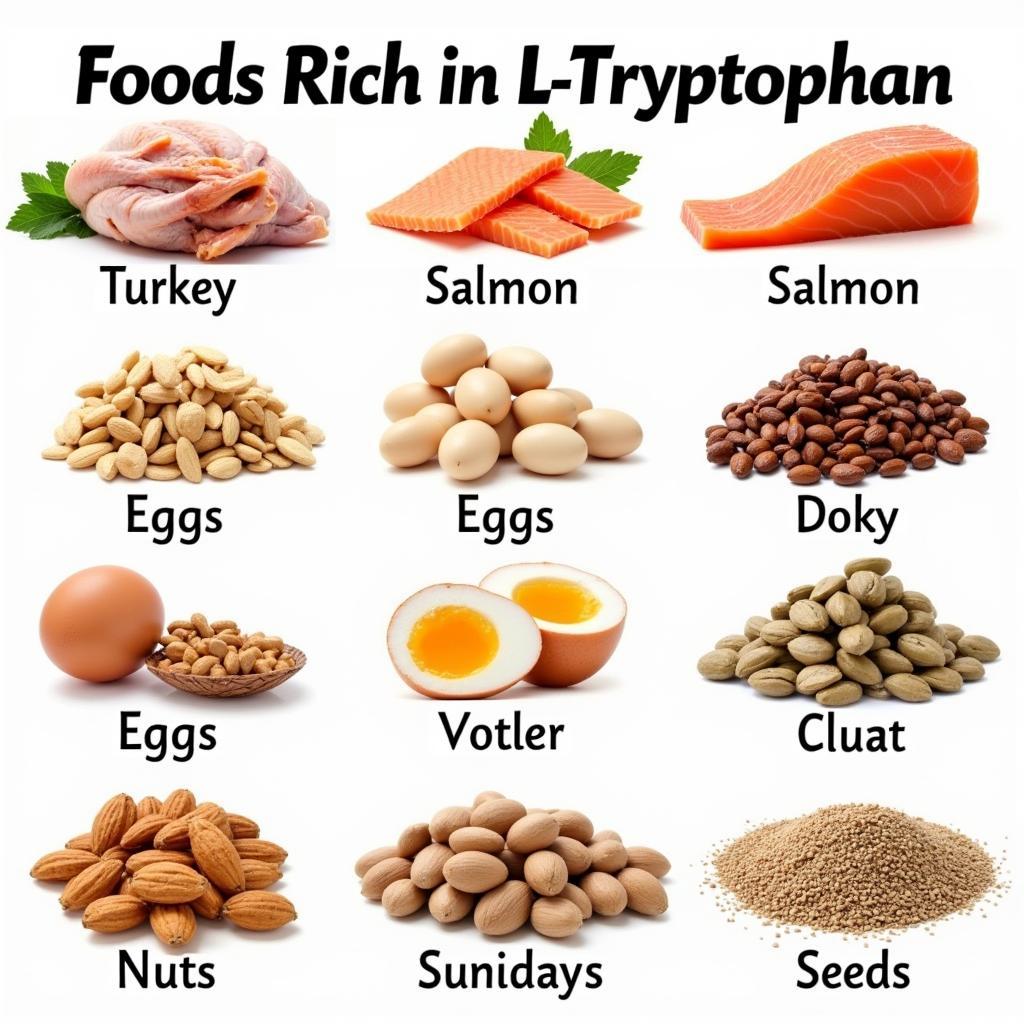 Các nguồn thực phẩm giàu L-tryptophan