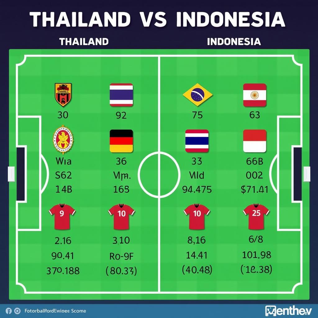 Lịch sử đối đầu Thái Lan vs Indonesia