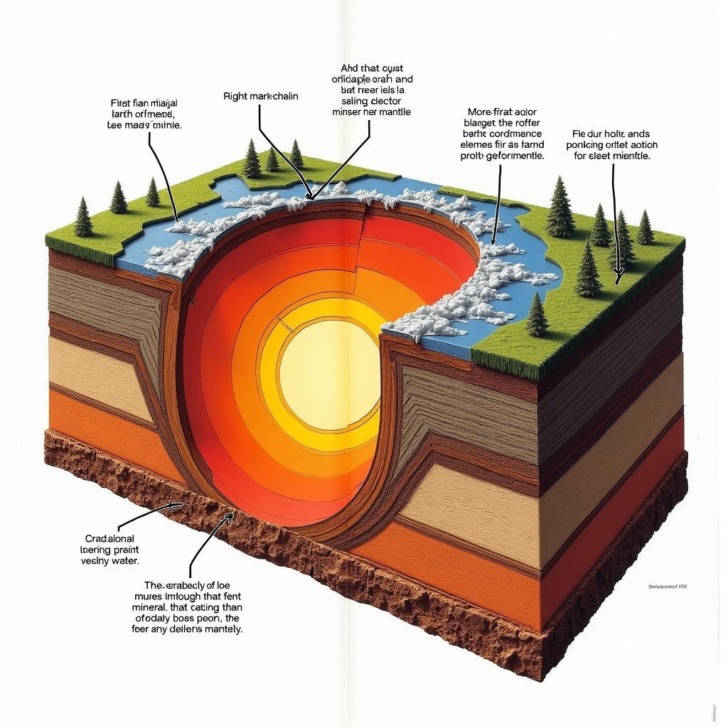 Thành phần của vỏ Trái Đất và lớp mantle