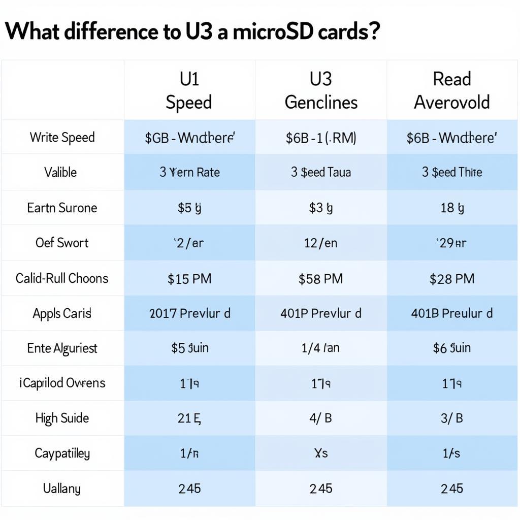 So sánh chi tiết thẻ nhớ Micro SD U1 và U3