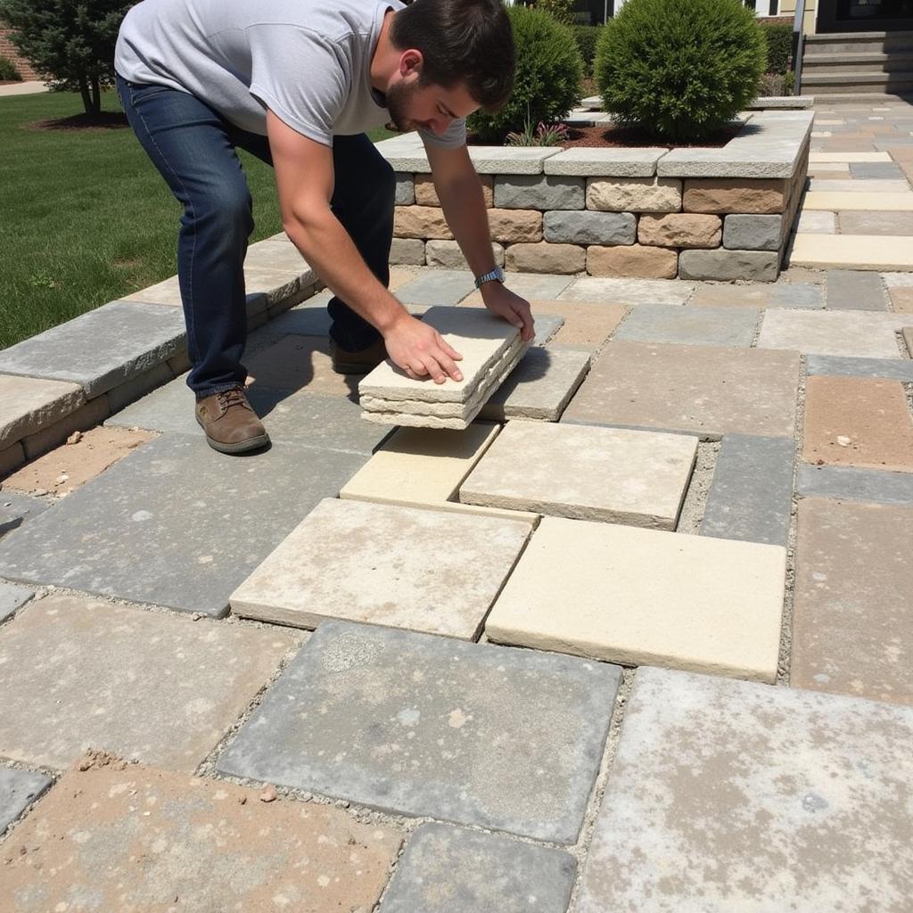 Stone Patio Installation