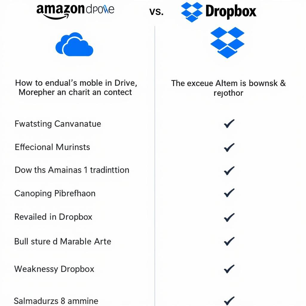 Các tính năng nổi bật của Amazon Drive và Dropbox