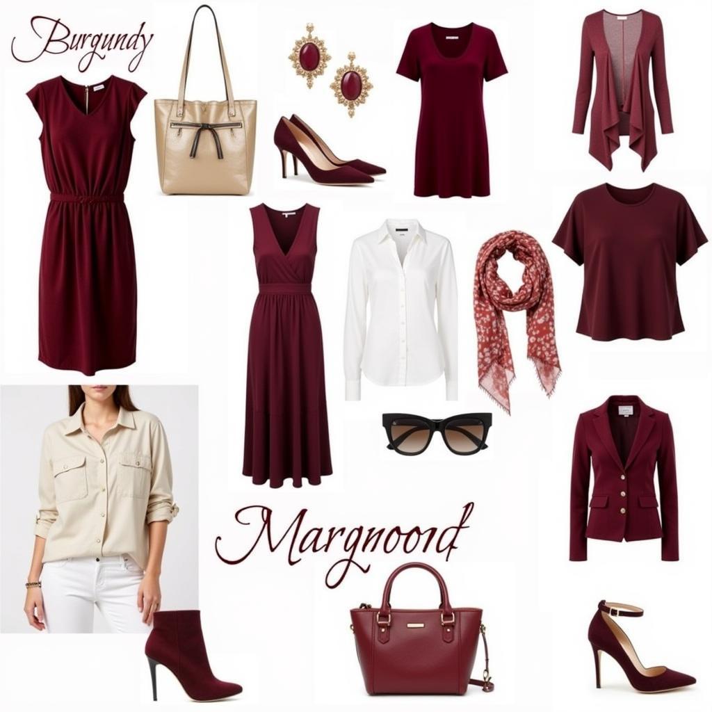 Trang phục màu Burgundy và Maroon - Từ quyến rũ đến thanh lịch