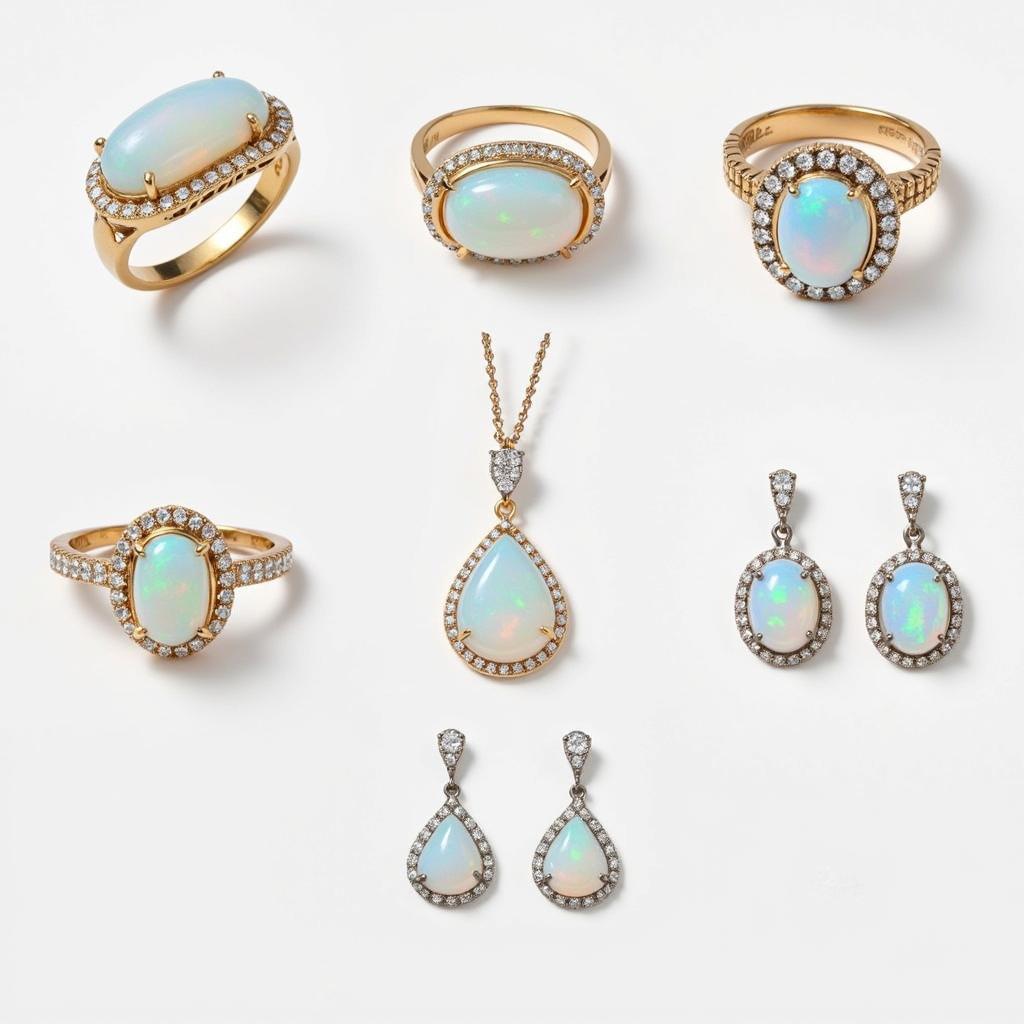 Trang Sức Đá Opal Trắng