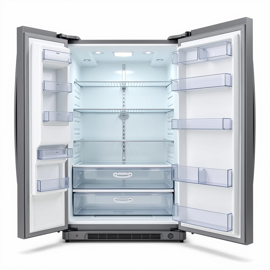 Modern refrigerator without freezer