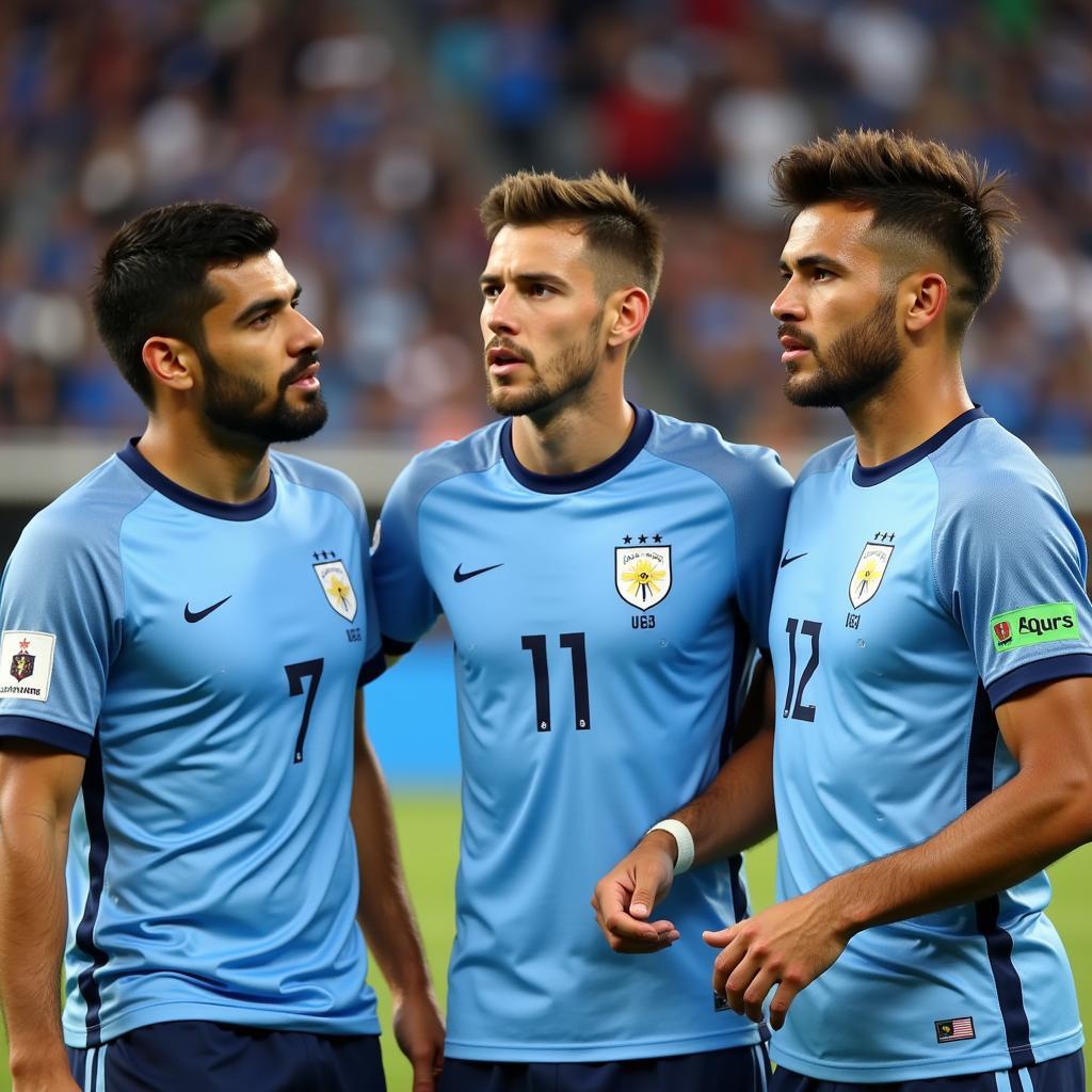 Uruguay players ready for the challenge