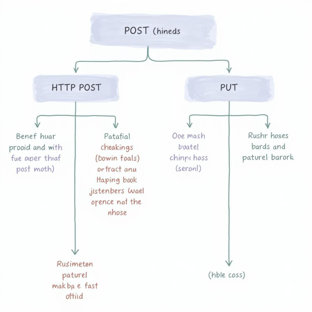 Ví dụ về cách sử dụng HTTP POST và PUT