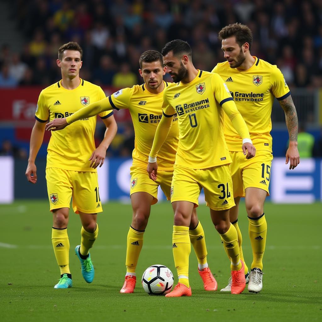 Villarreal thể hiện lối chơi kỷ luật trước đối thủ mạnh