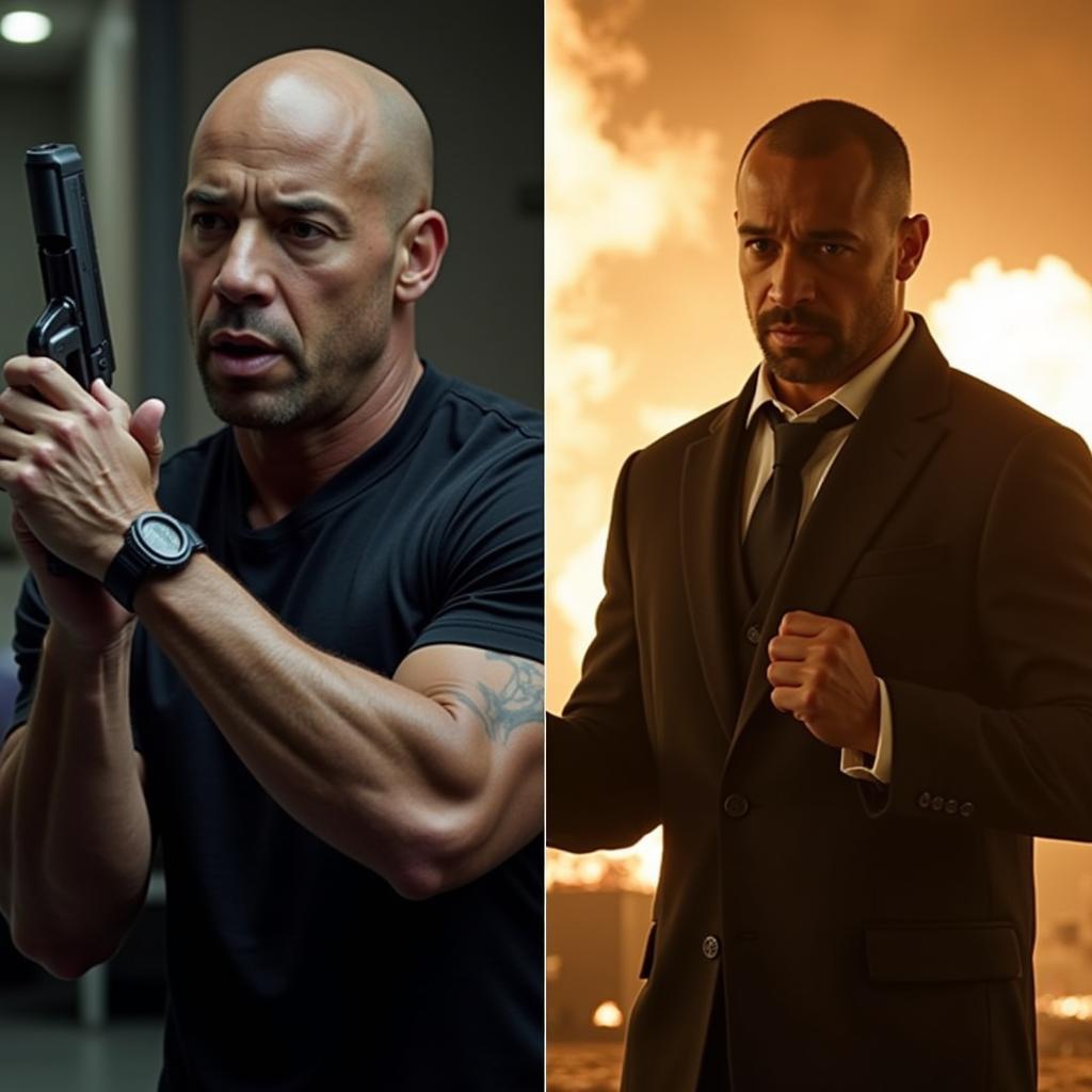 Vin Diesel và Jason Statham đối đầu