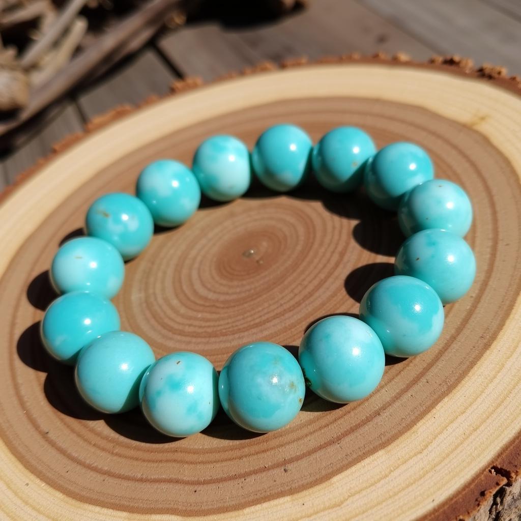 Vòng Tay Đá Amazonite Phong Thủy