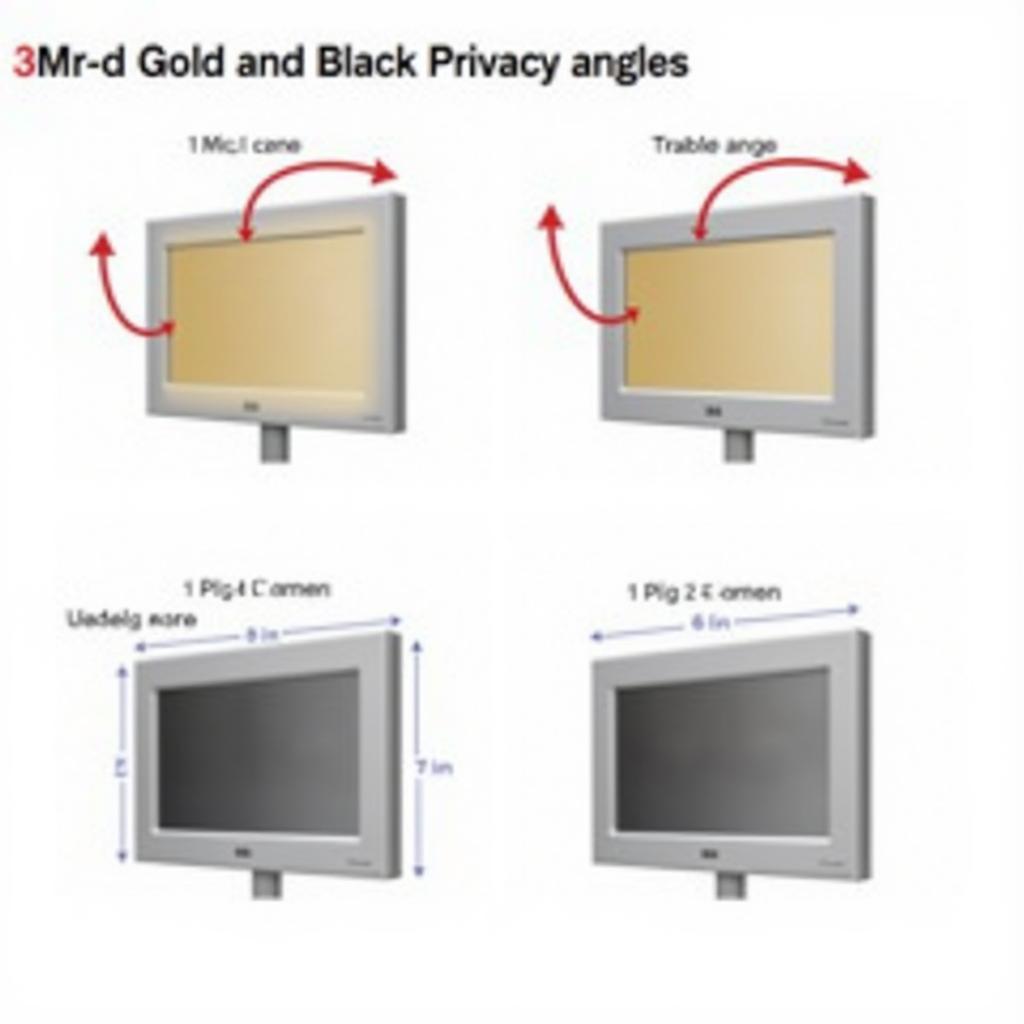 So sánh góc nhìn 3M Gold và Black Privacy Filter