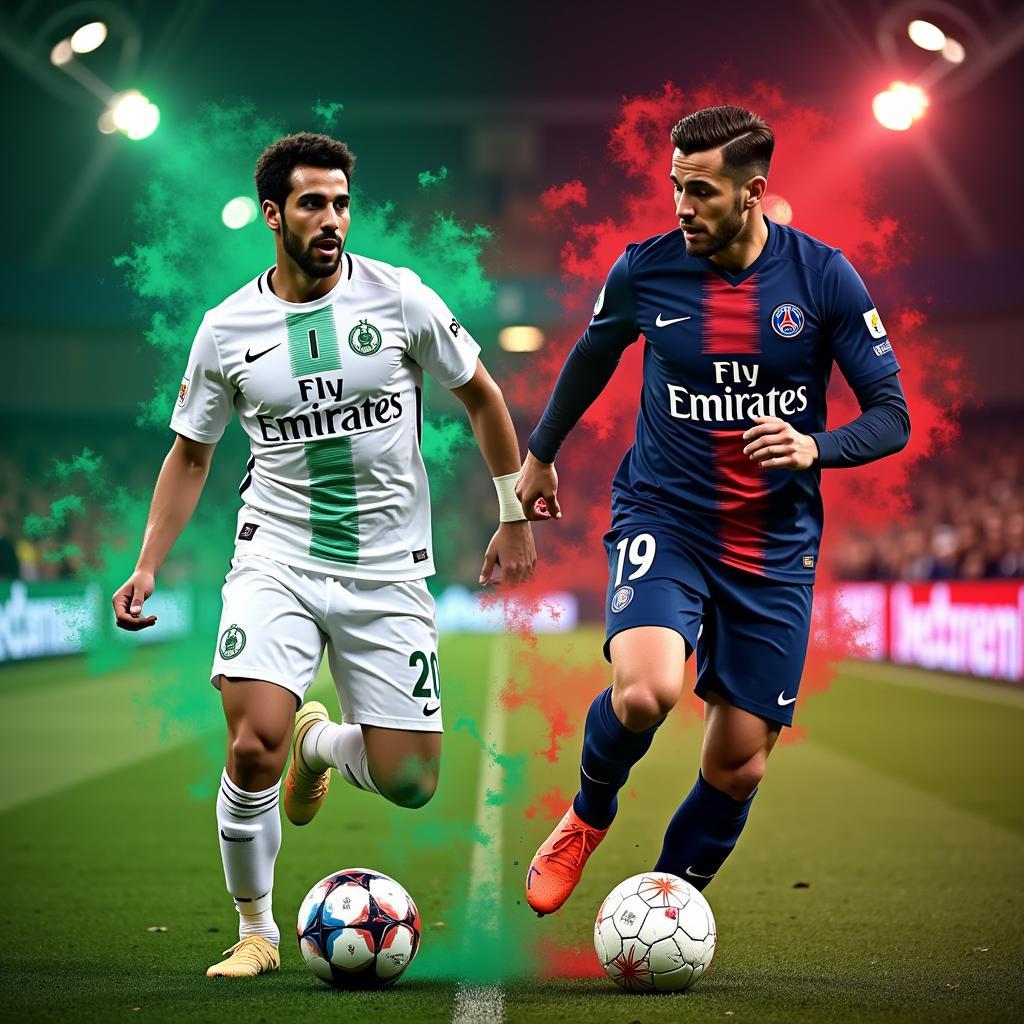 Ả Rập Xê Út vs PSG đối đầu kịch tính