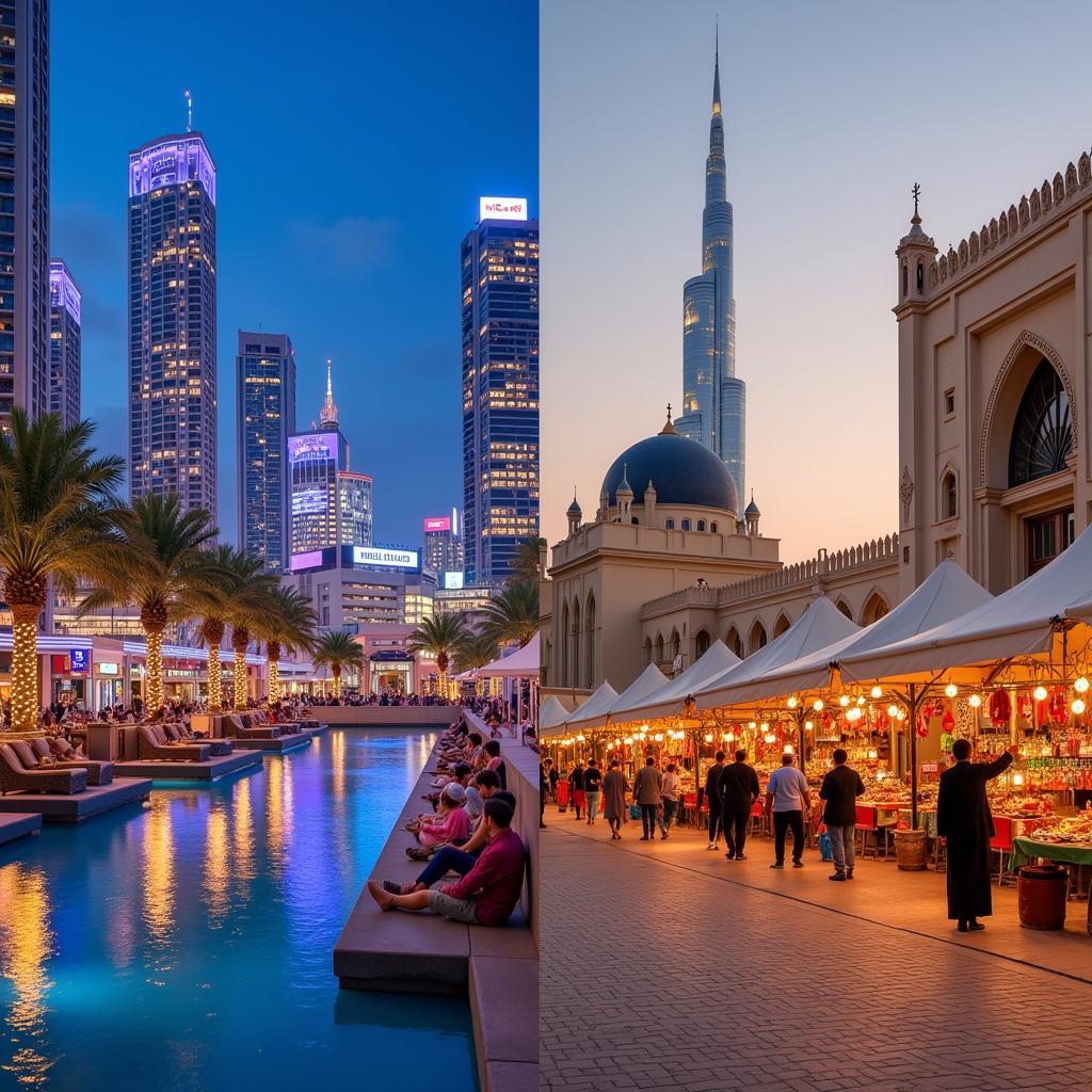 So sánh phong cách sống Abu Dhabi và Dubai