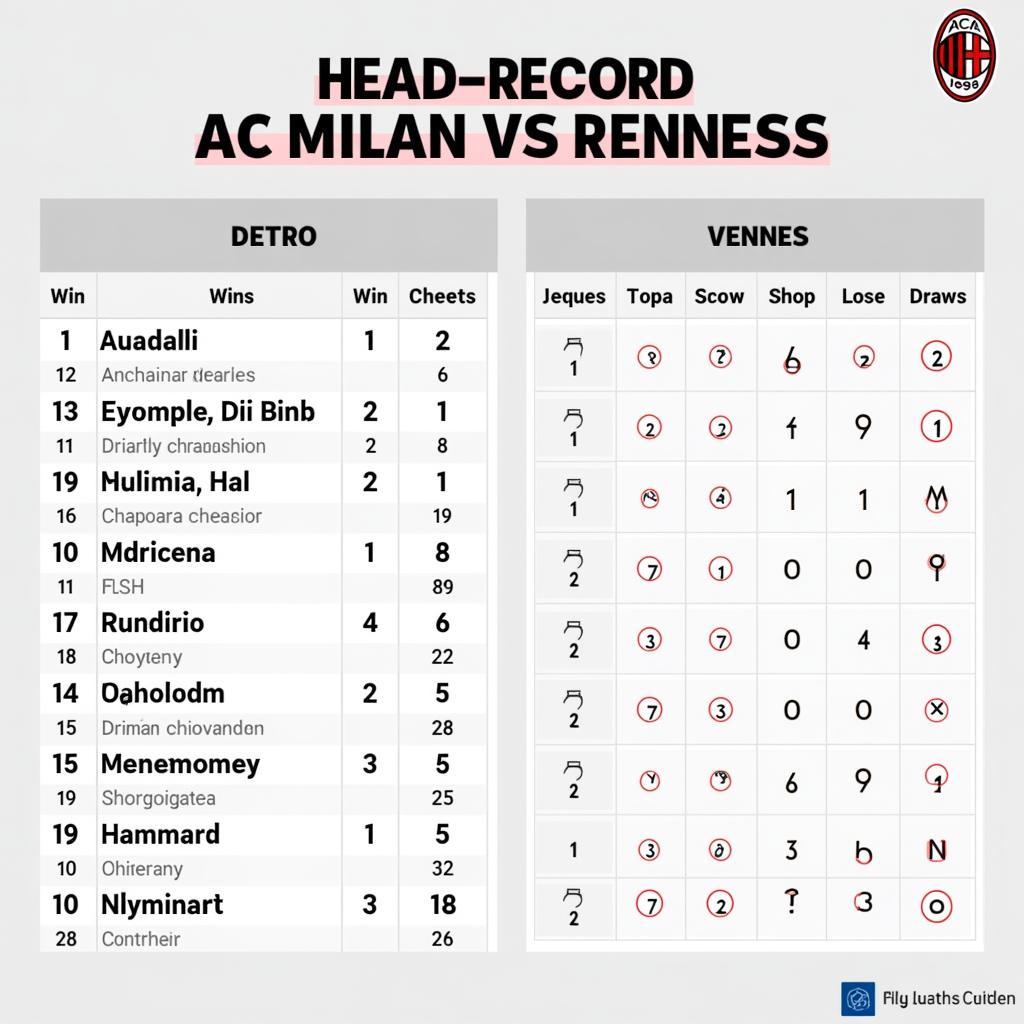 Lịch sử đối đầu giữa AC Milan và Rennes