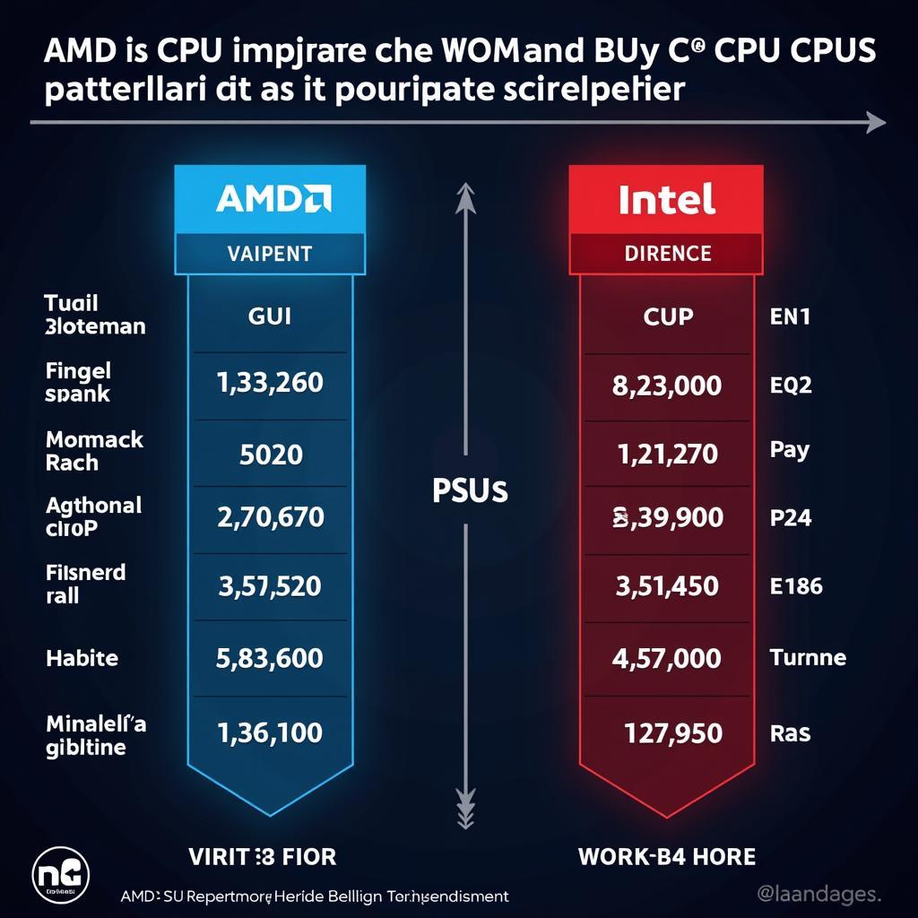 So sánh hiệu năng AMD và Intel