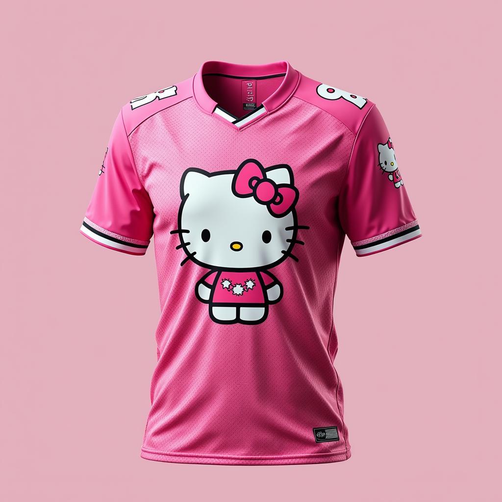 Áo đá bóng Hello Kitty thiết kế độc đáo