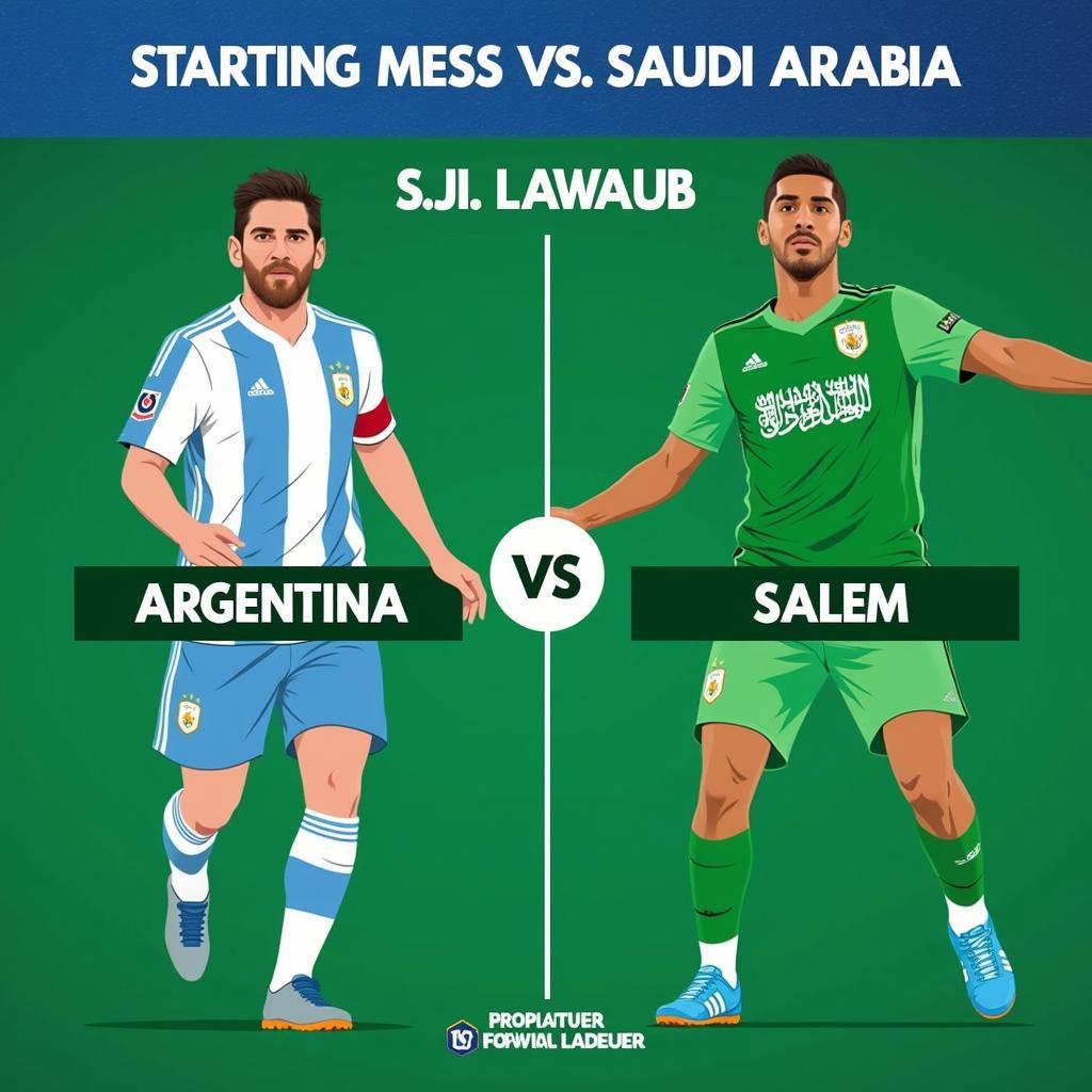 Argentina vs Arabia Saudita đội hình xuất phát