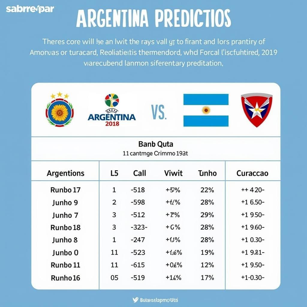 Dự đoán tỷ số trận đấu Argentina vs Curacao