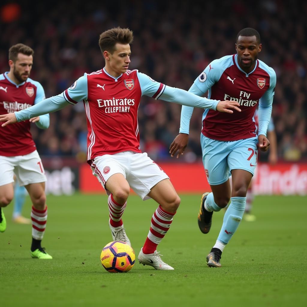 Arsenal tấn công Burnley