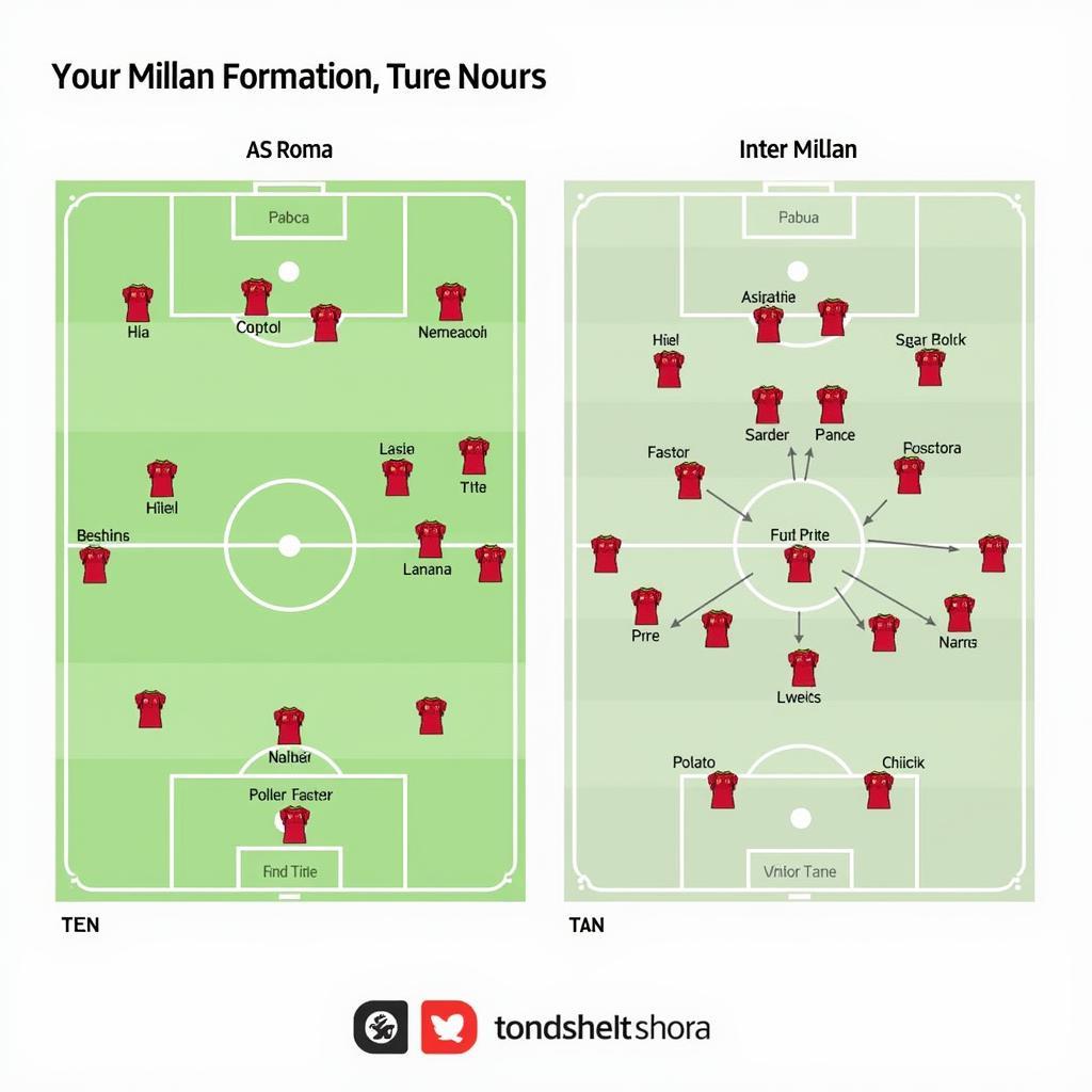 Chiến thuật AS Roma vs Inter Milan