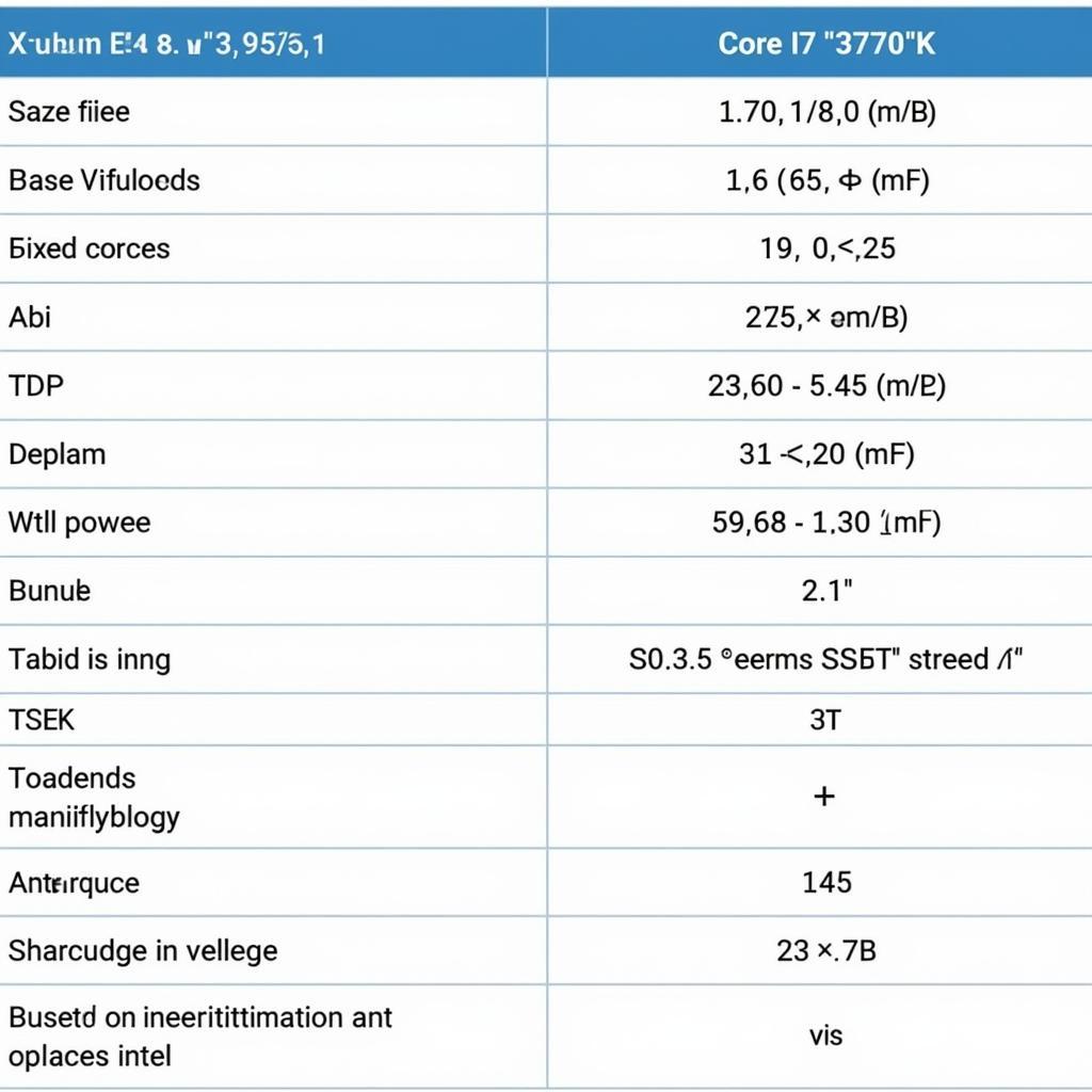 Bảng so sánh thông số kỹ thuật Xeon E3 1275 v2 và Core i7 3770k