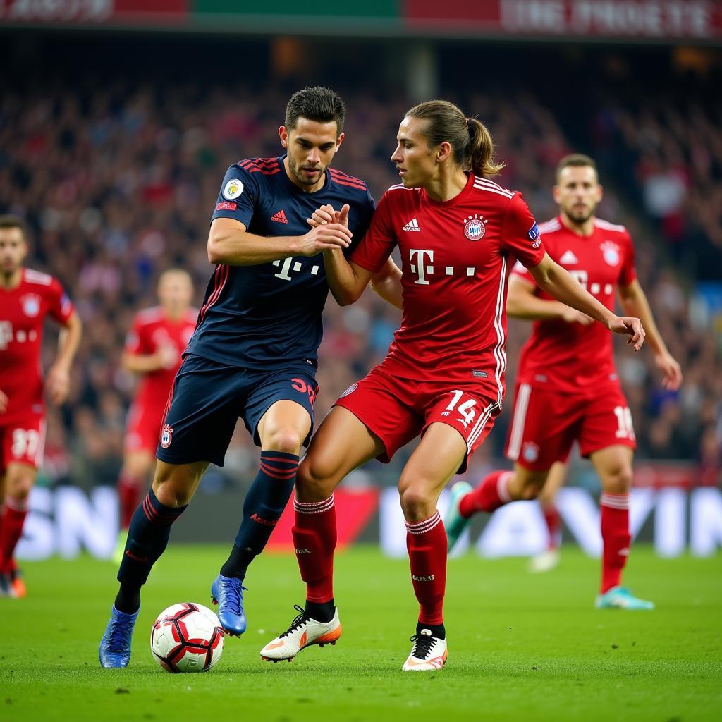 Bayern Leverkusen đối đầu kịch tính