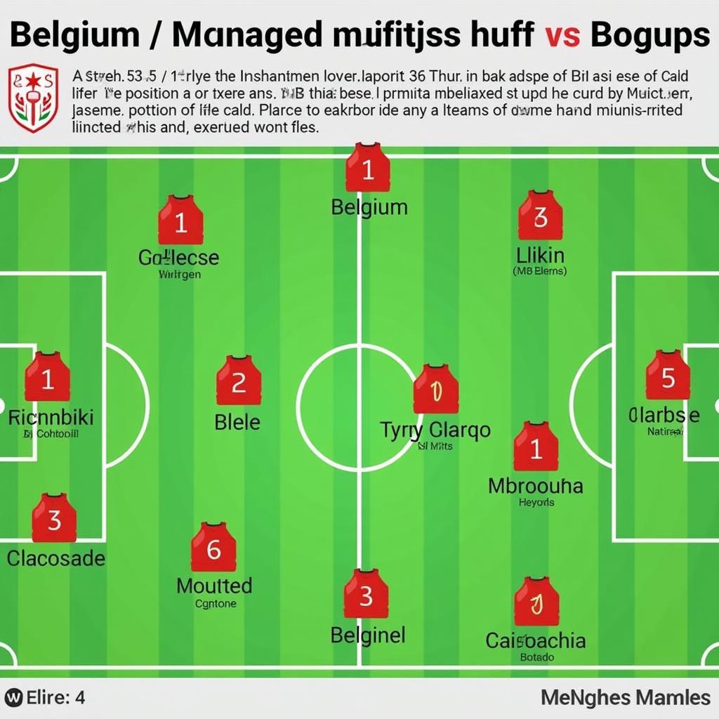 Đội hình ra sân dự kiến Bỉ vs Morocco