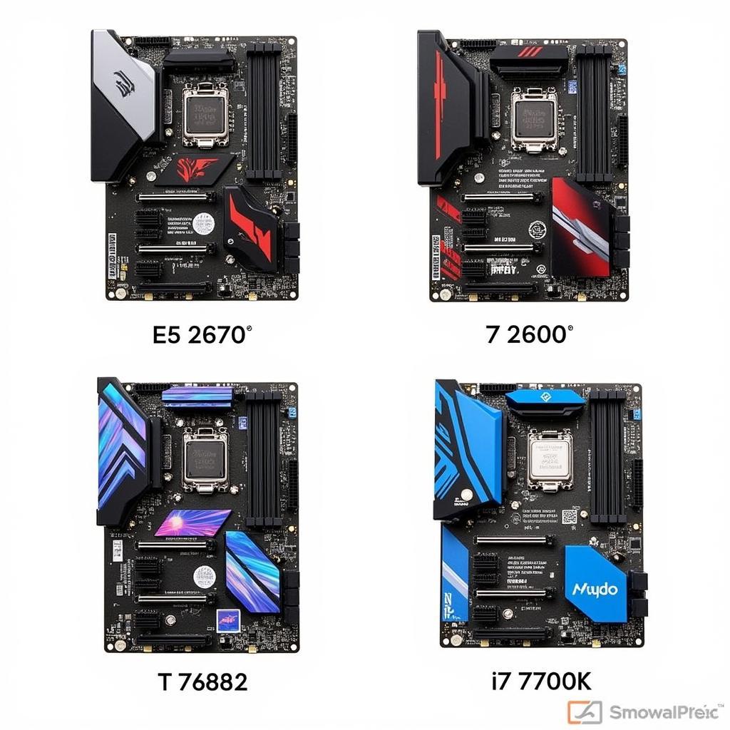 Bo mạch chủ tương thích với E5 2670 và i7 7700k