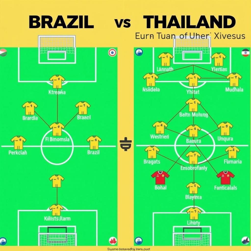 Brazil vs Thailand: So sánh đội hình