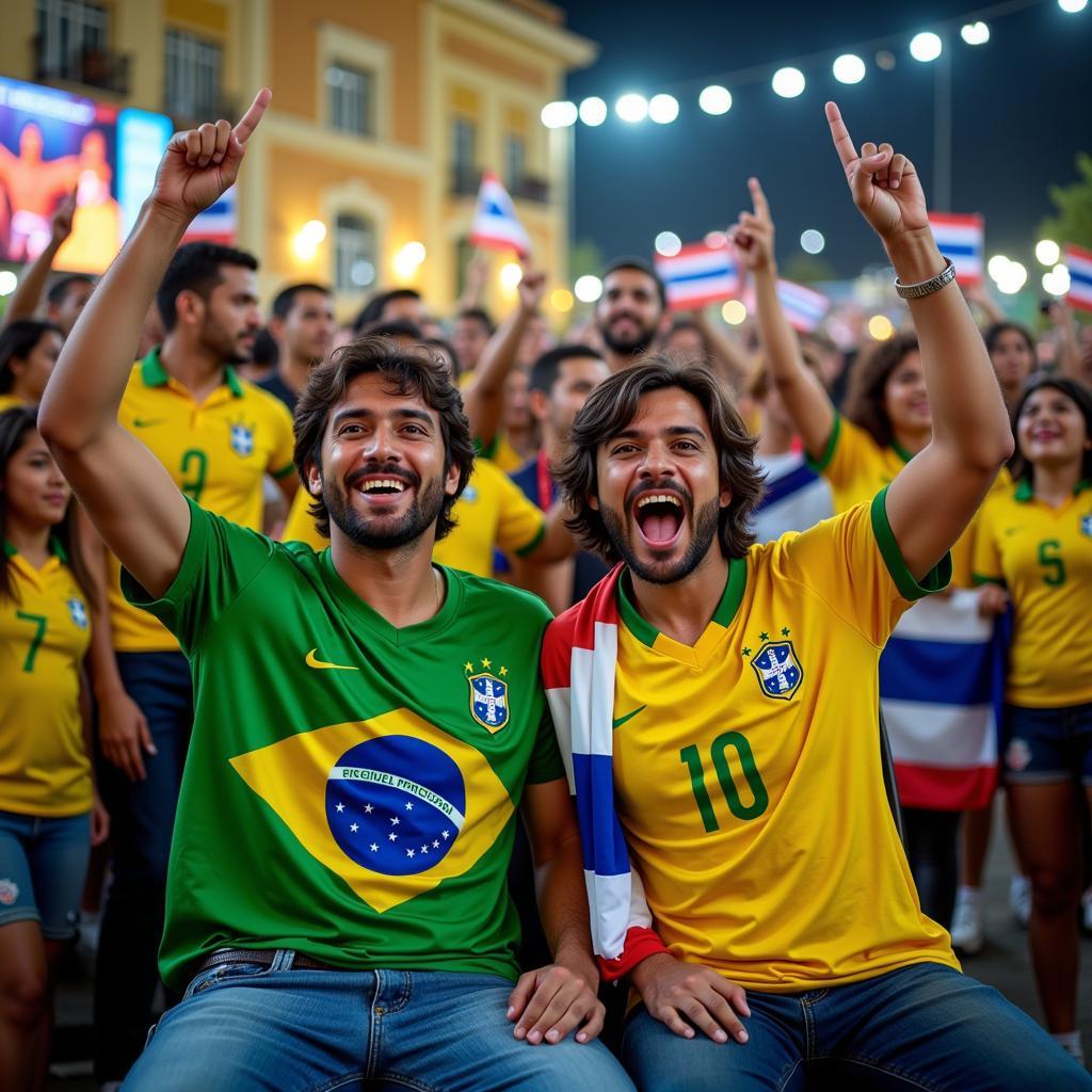 Brazil vs Thailand: Cổ động viên