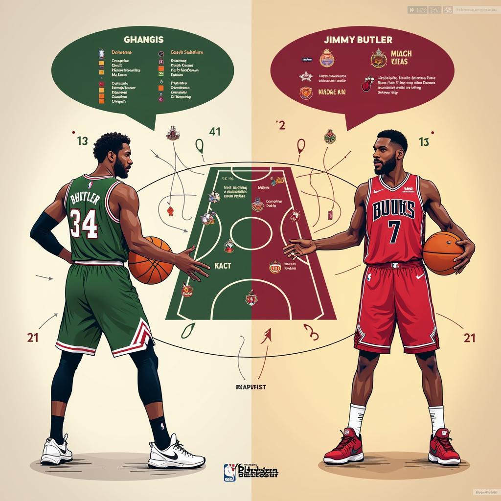 Bucks vs Heat: Phòng ngự và tấn công