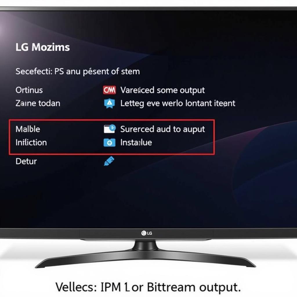 Cài đặt âm thanh trên LG TV