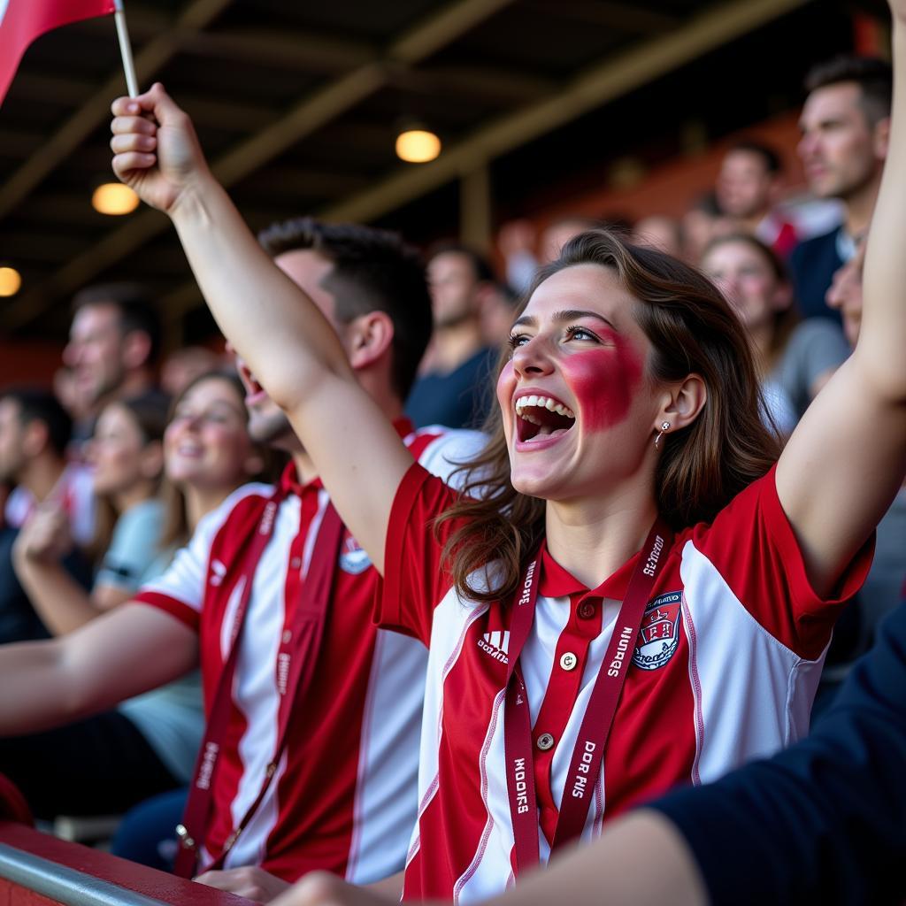 Middlesbrough FC Fans Cheering