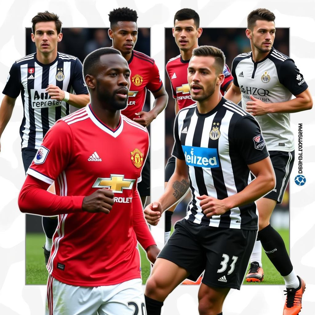 Cầu thủ Man Utd và Newcastle