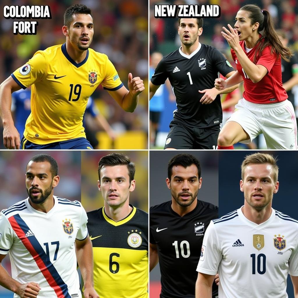 Cầu thủ nổi bật Colombia vs New Zealand