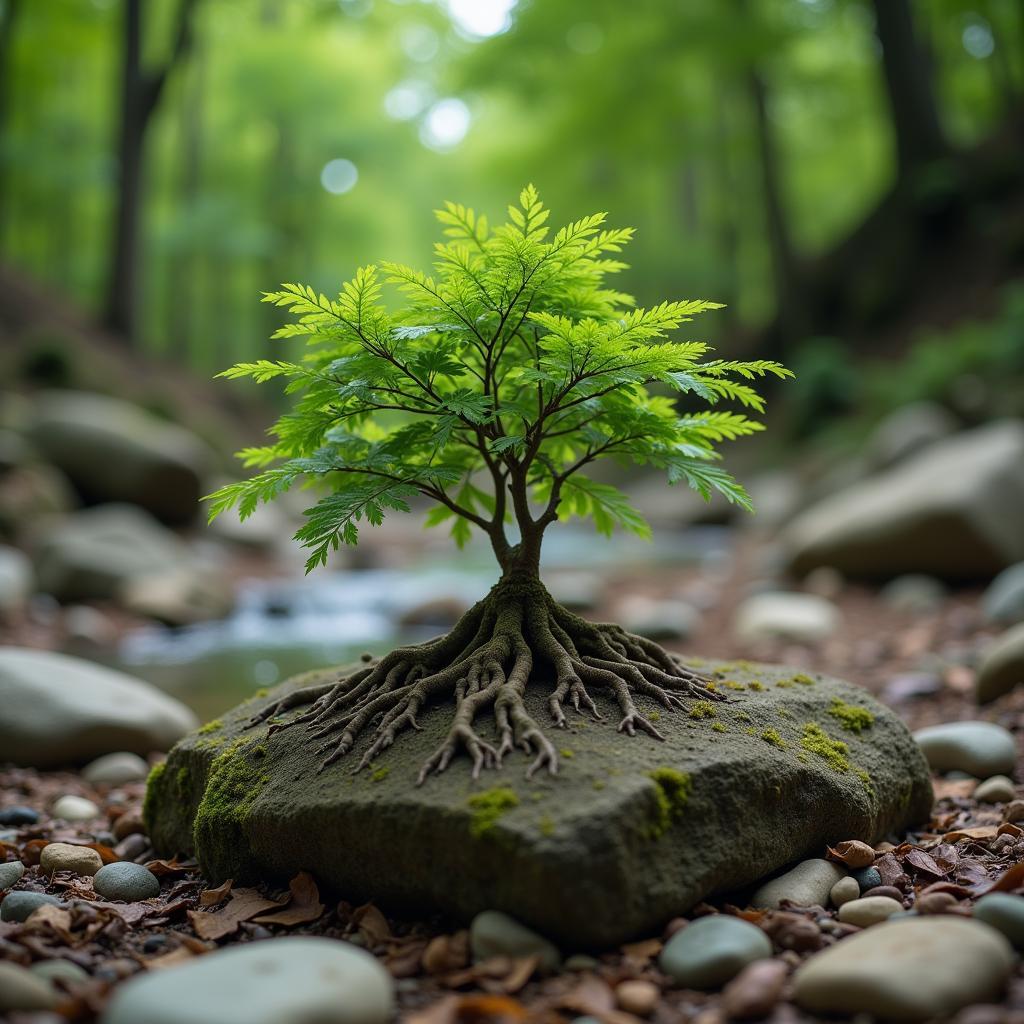 Cây ôm đá trong môi trường hoang dã