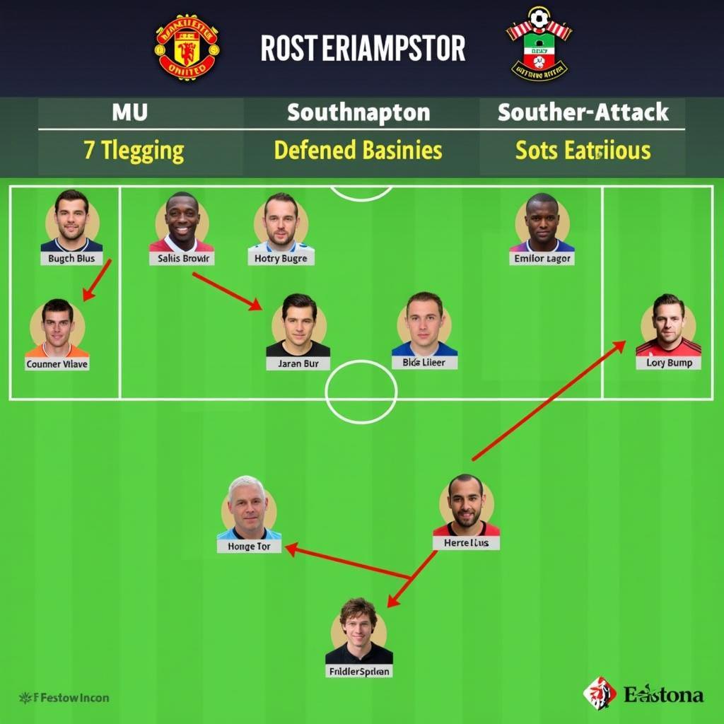 Chiến thuật MU vs Southampton