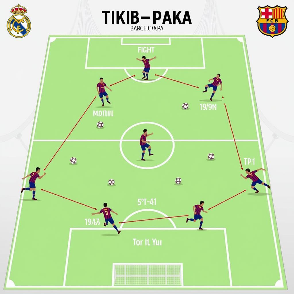 Chiến thuật Tiki-Taka của Barca trong trận đấu lịch sử