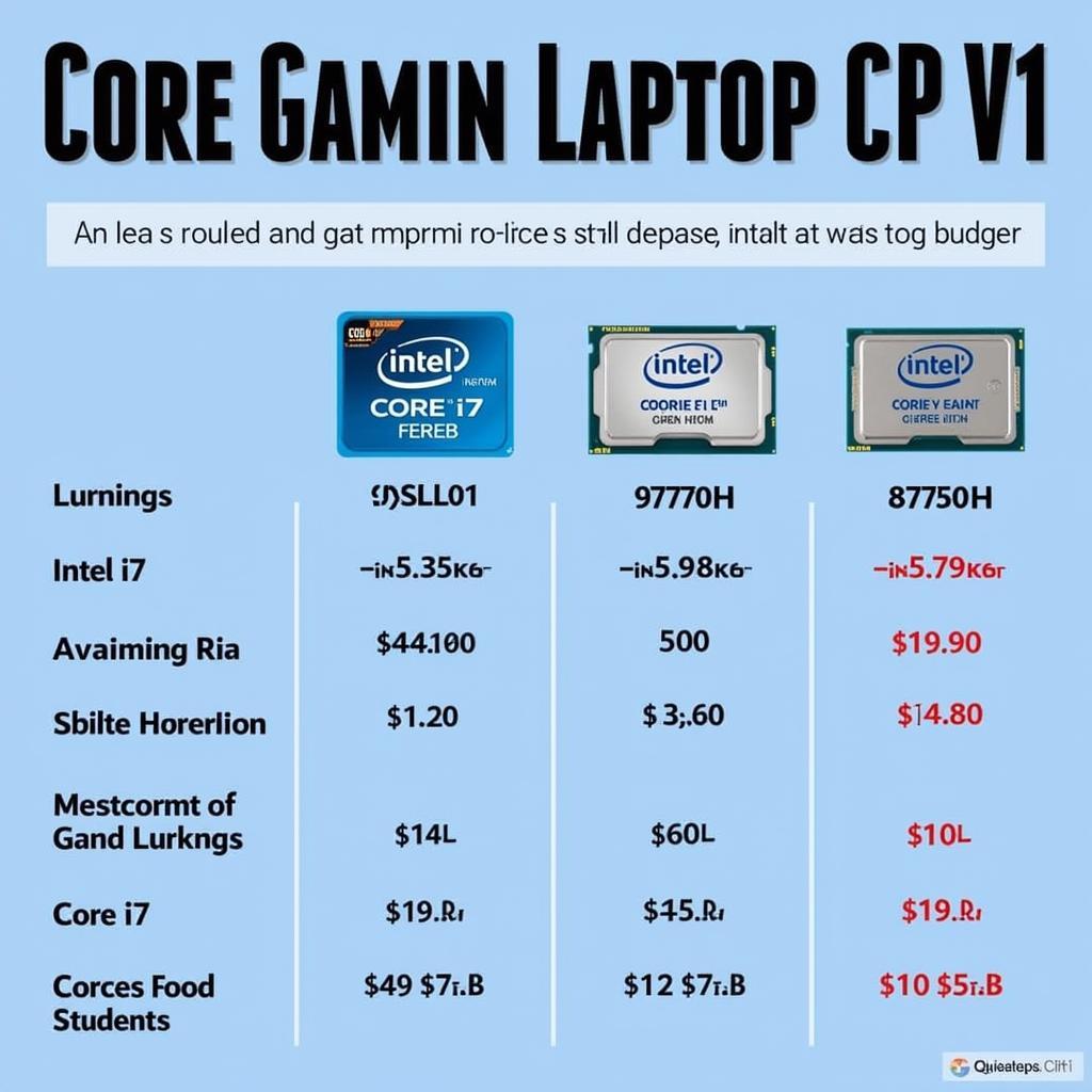 Chọn CPU Laptop Gaming Phù Hợp