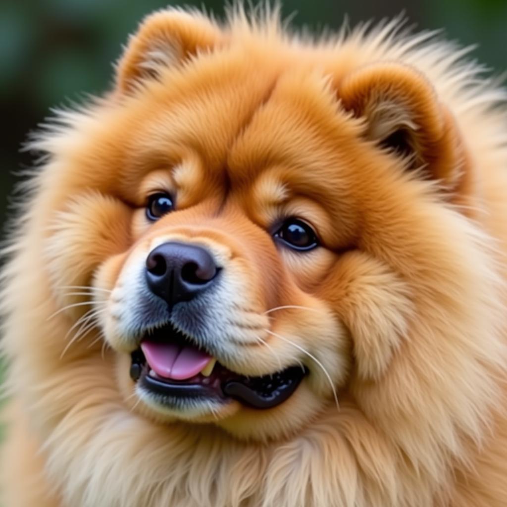 Chow Chow với bộ lông dày đặc trưng