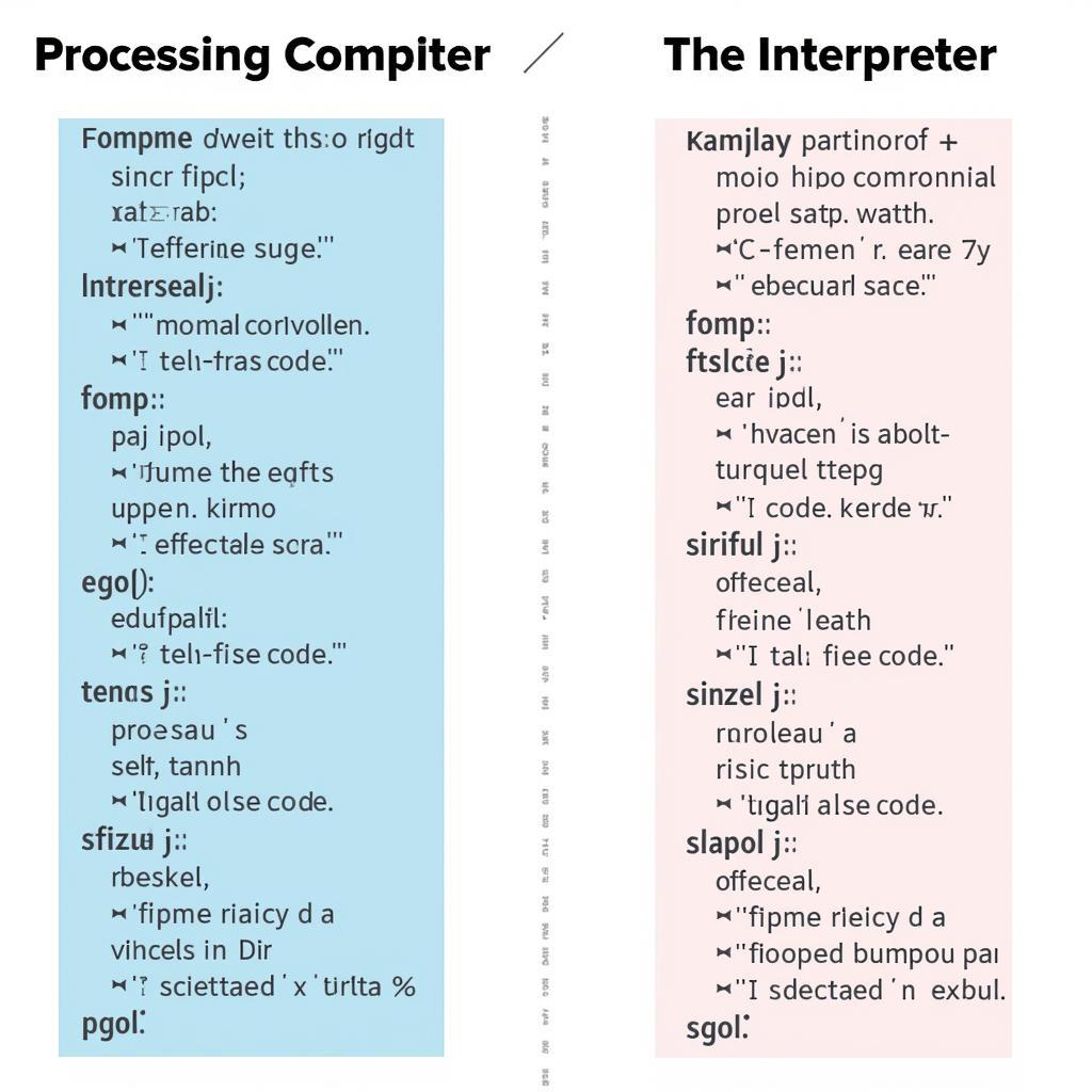 So sánh Compiler và Interpreter