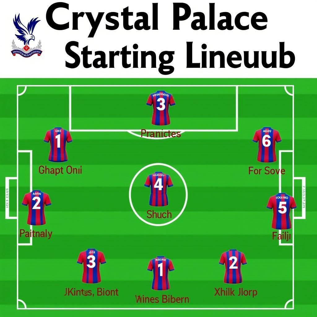 Đội hình ra sân dự kiến của Crystal Palace