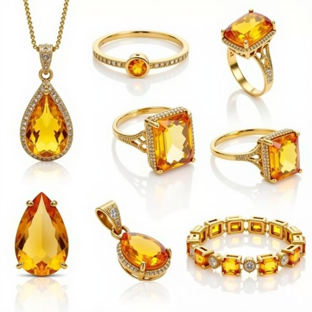 Đá Citrine Vàng Trong Trang Sức Phong Thủy