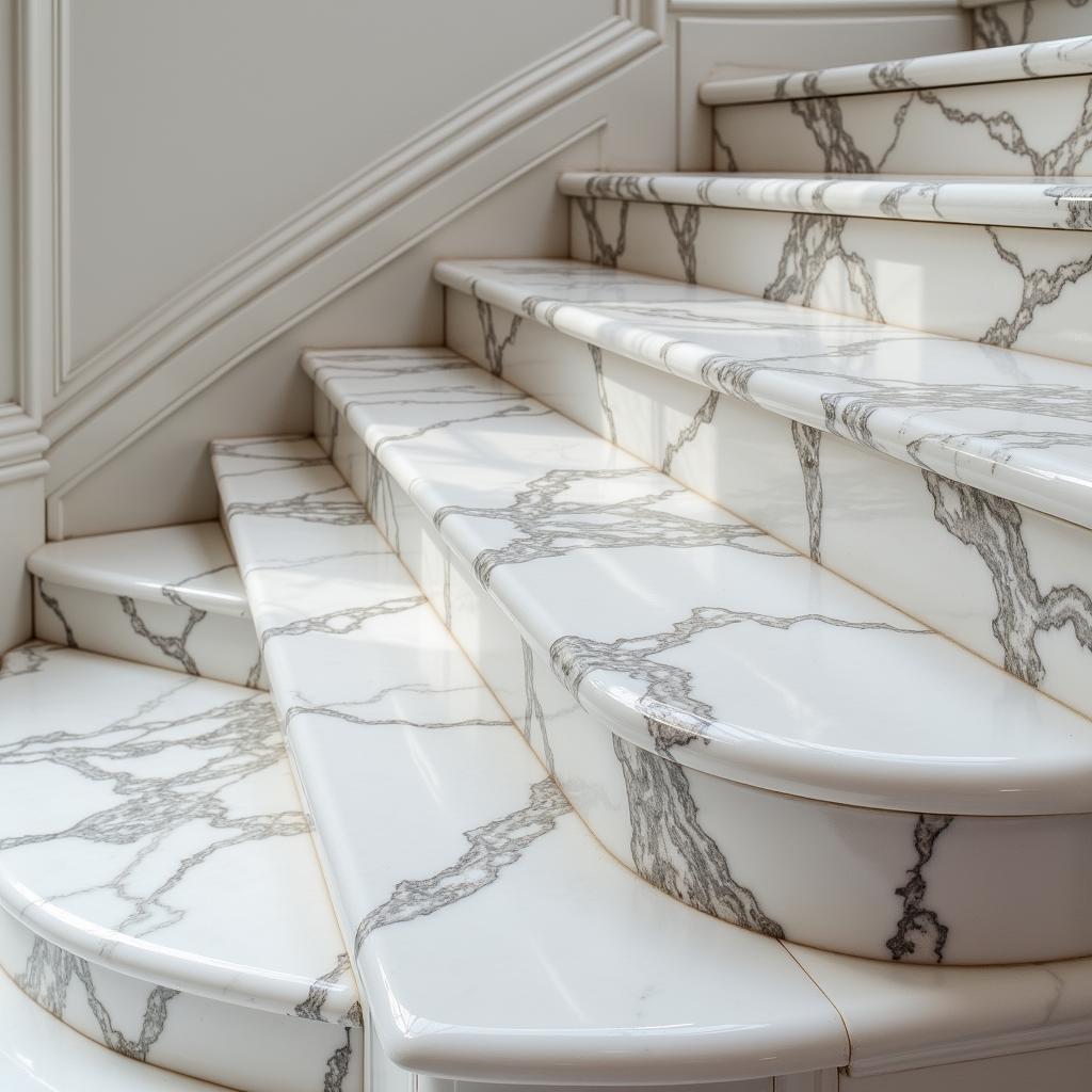 Đá Marble cầu thang tinh tế