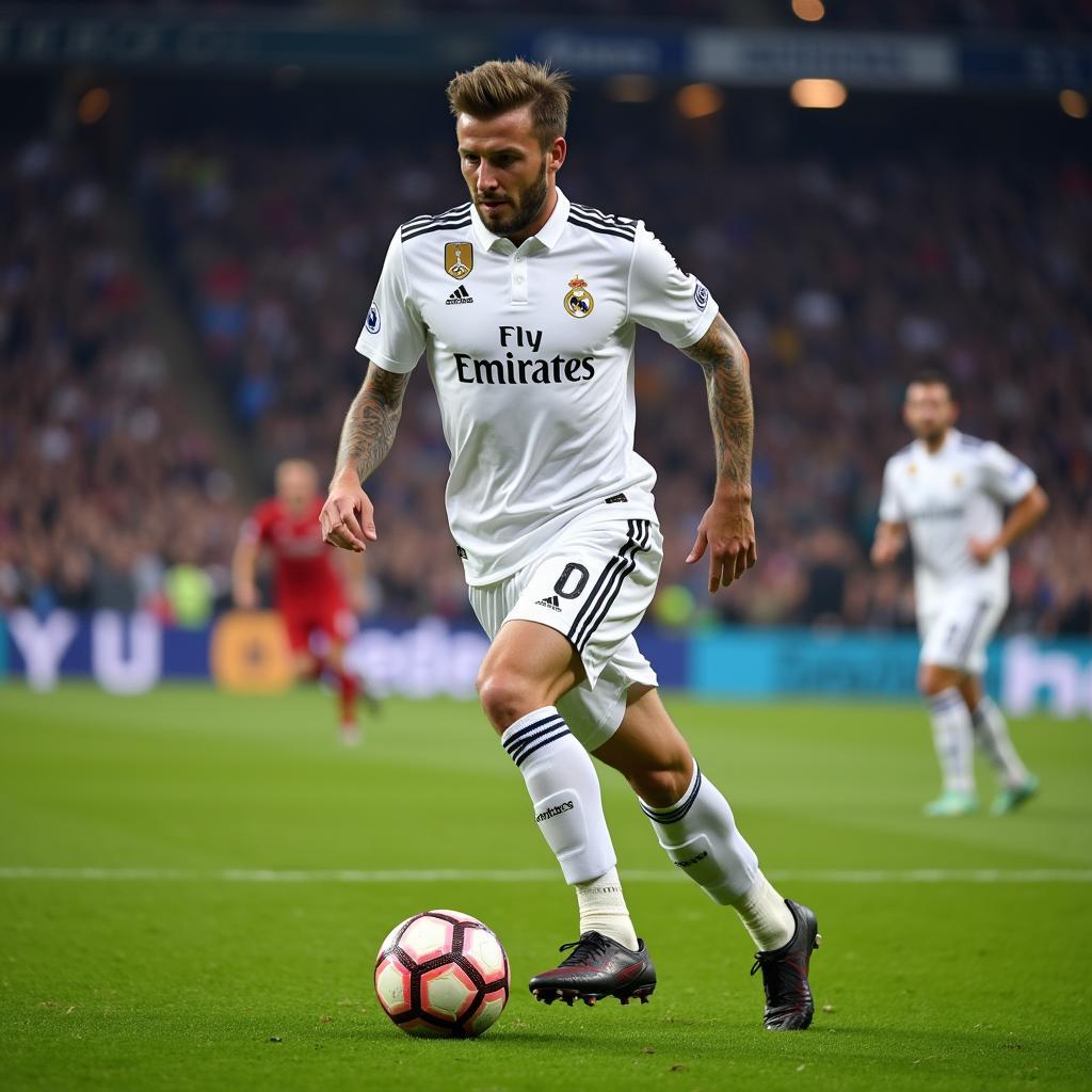 David Beckham hình nền 4k Real Madrid