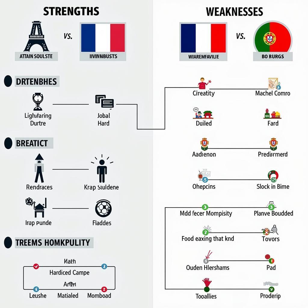 So sánh điểm mạnh điểm yếu Pháp và Bồ Đào Nha