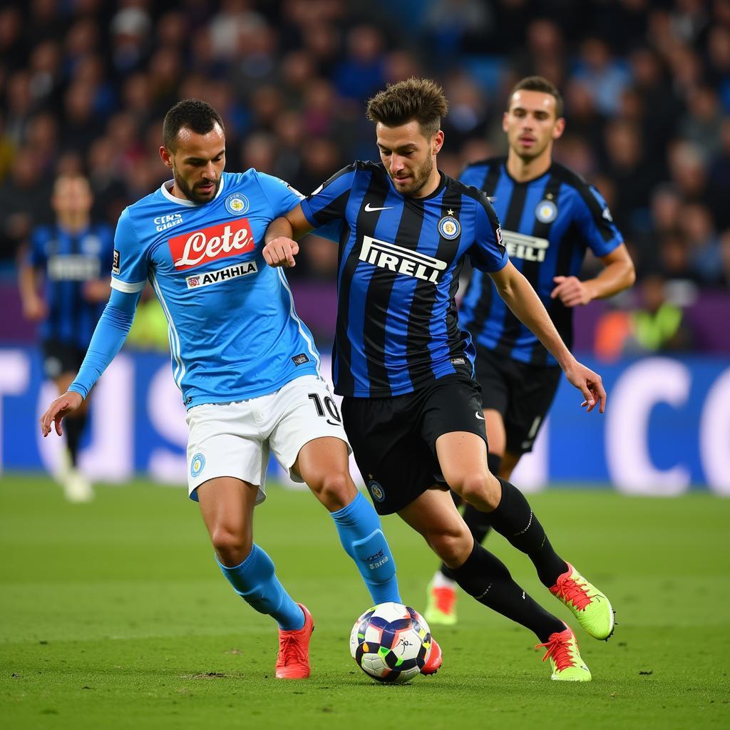 Đối đầu kịch tính Napoli Inter