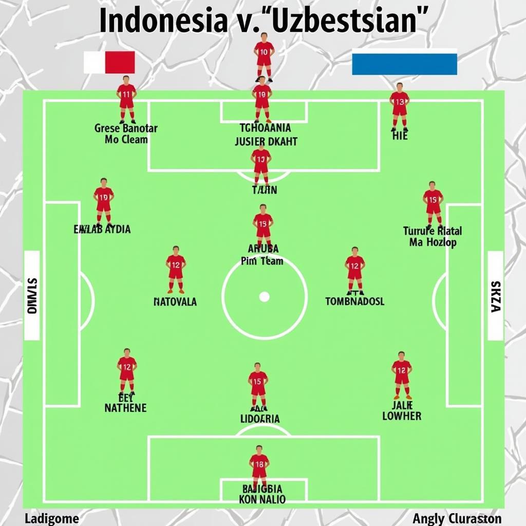 Đội hình ra sân Indonesia vs Uzbekistan