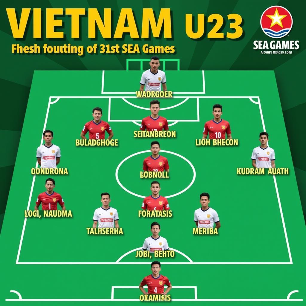 Đội hình U23 Việt Nam Seagame 31